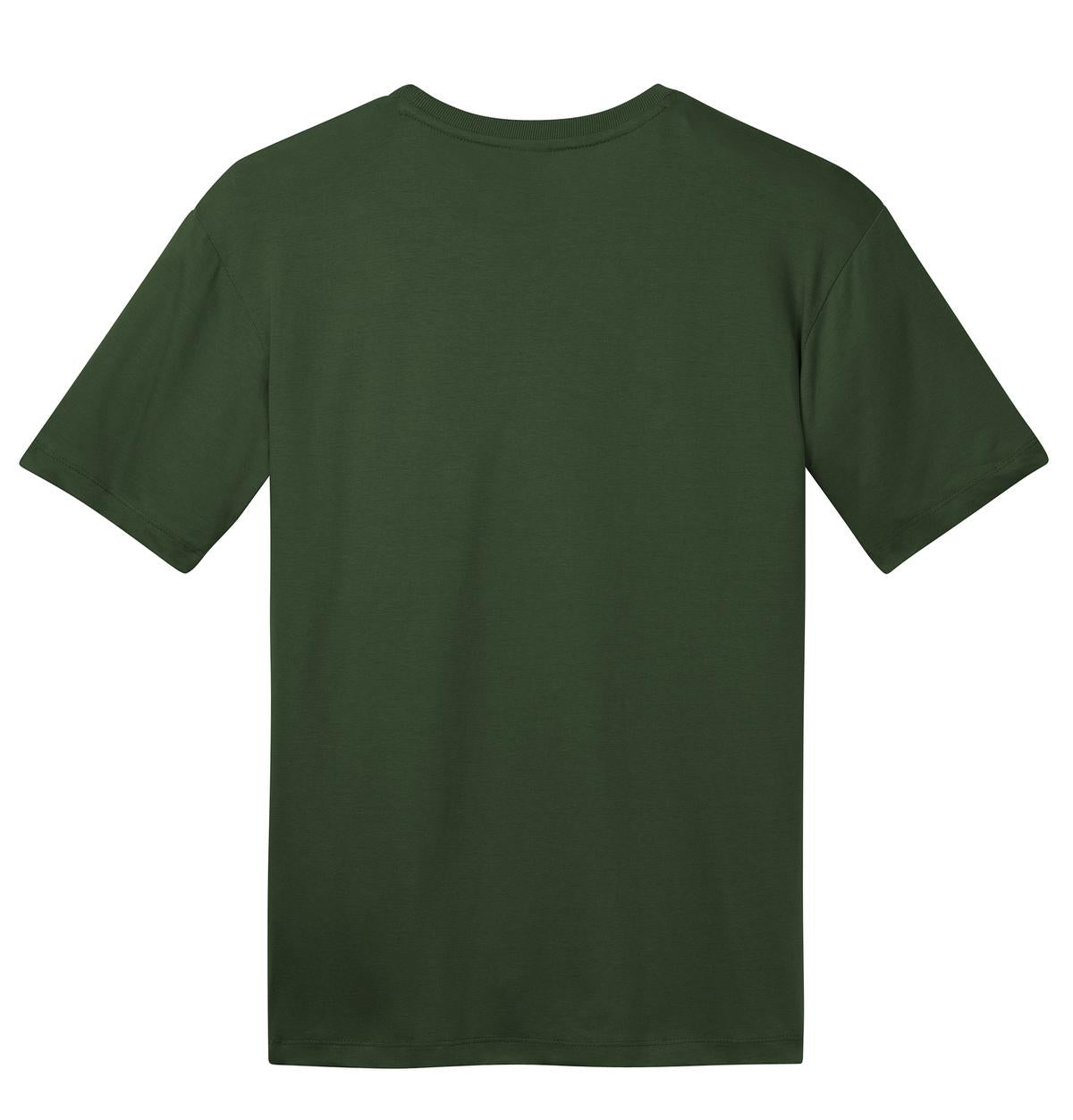 Rear View of Thyme Green District Perfect Weight Tee. DT104 plain