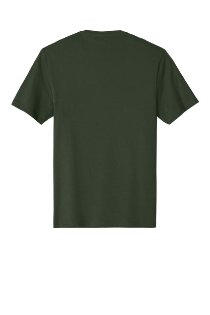 Rear View of Thyme Green District Perfect Weight Tee. DT104 plain