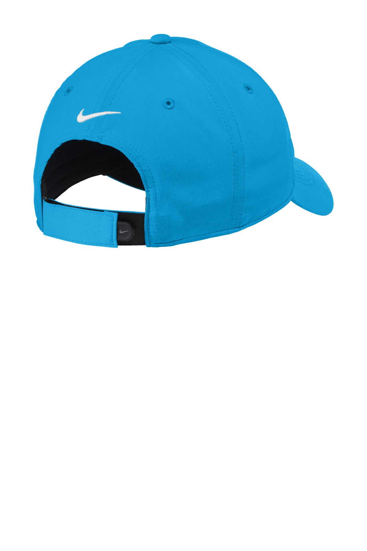 Rear View of TidalBlue Nike Dri-FIT Tech Fine-Ripstop Cap NKFB6444 plain