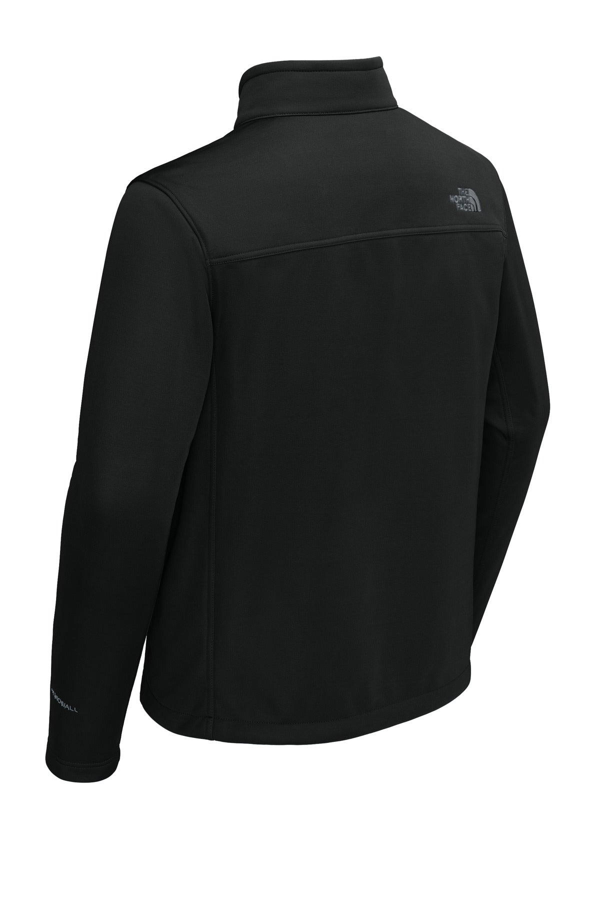 Rear View of TNFBlack The North Face Chest Logo Ridgewall Soft Shell Jacket NF0A88D5 plain