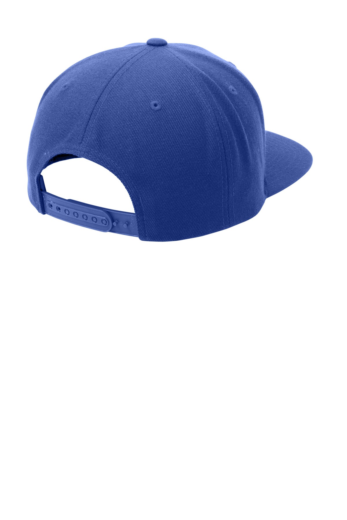 Rear View of Tr Roy Sport-Tek YP Classics Flat Bill Snapback Cap. STC19 plain