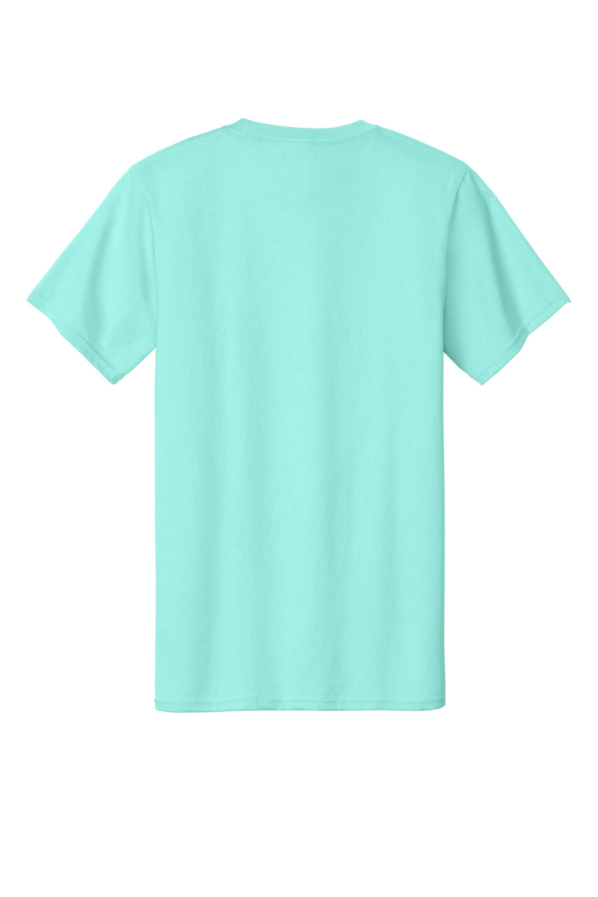 Rear View of TrCeladon Port & Co Essential Tee. PC61 plain