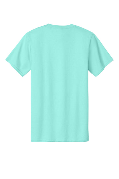 Rear View of TrCeladon Port & Co Essential Tee. PC61 plain