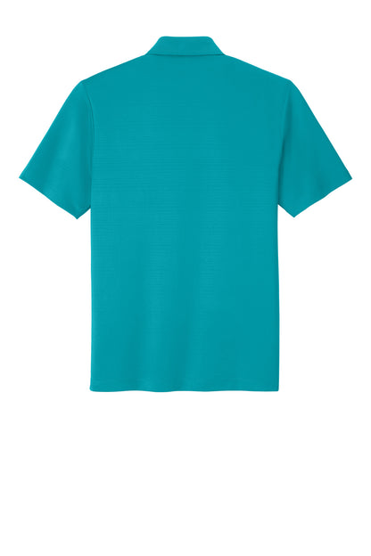 Rear View of Tropic Blue Port Authority Eclipse Stretch Polo. K587 plain