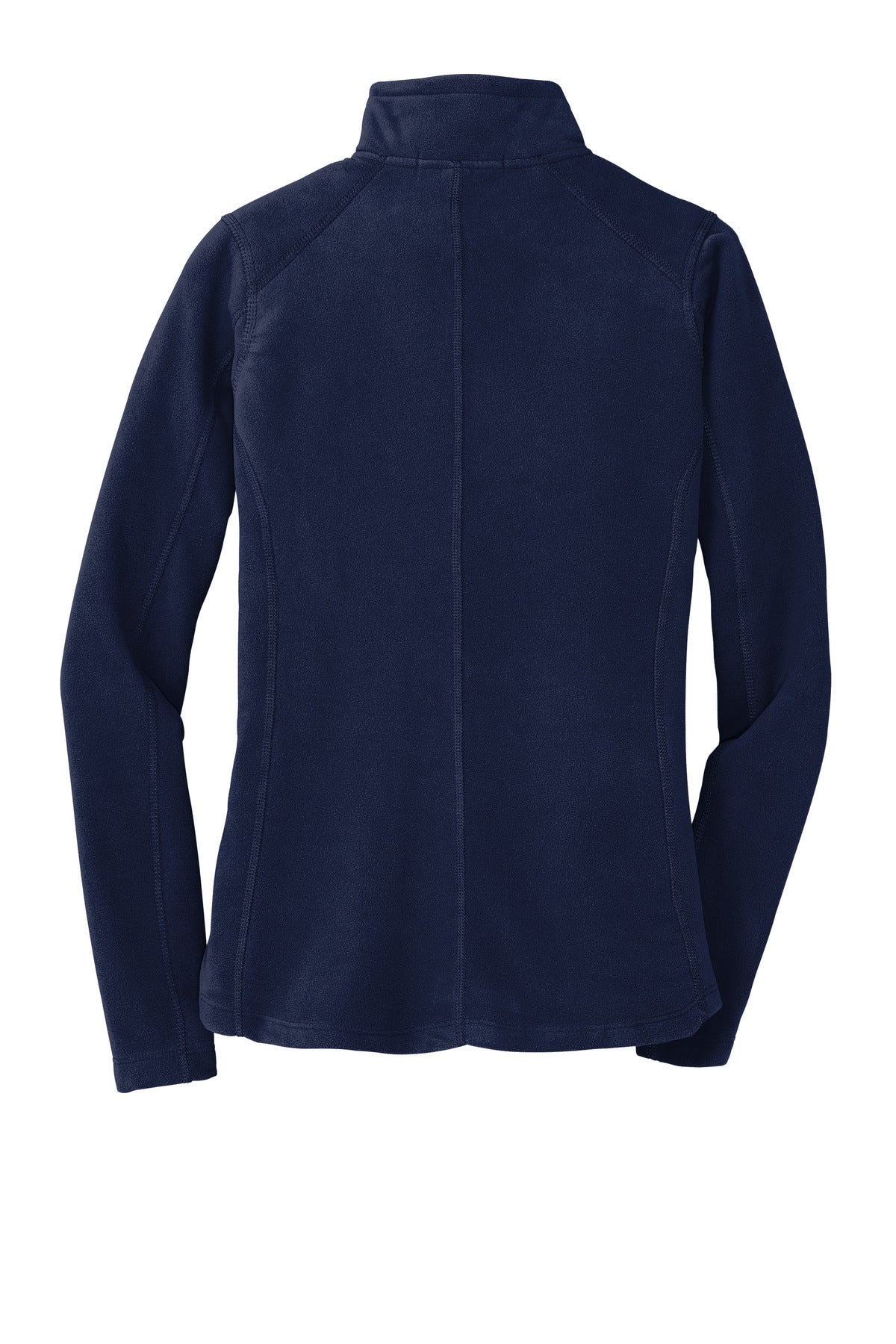 Rear View of True Navy Port Authority Women's Microfleece Jacket. L223 plain