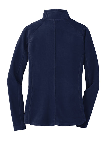 Rear View of True Navy Port Authority Women's Microfleece Jacket. L223 plain