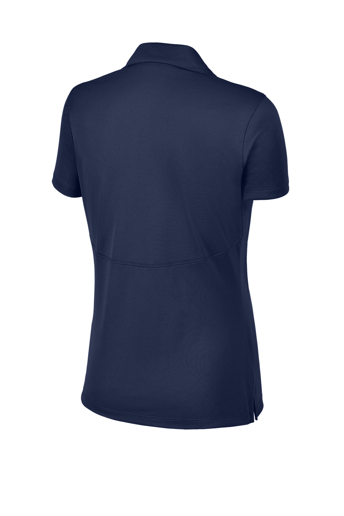 Rear View of True Navy Sport-Tek Women's Micropique Sport-Wick Polo. LST650 plain