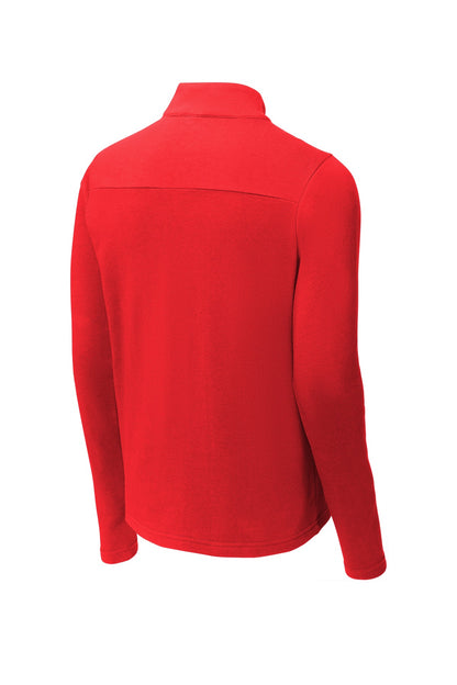 Rear View of True Red Sport-Tek Lightweight French Terry 1/4-Zip Pullover. ST273 plain
