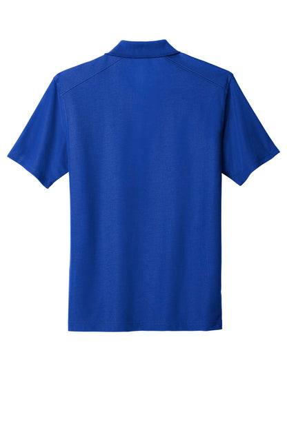 Rear View of True Royal Port Authority EZPerformance Pique Polo. K600 plain