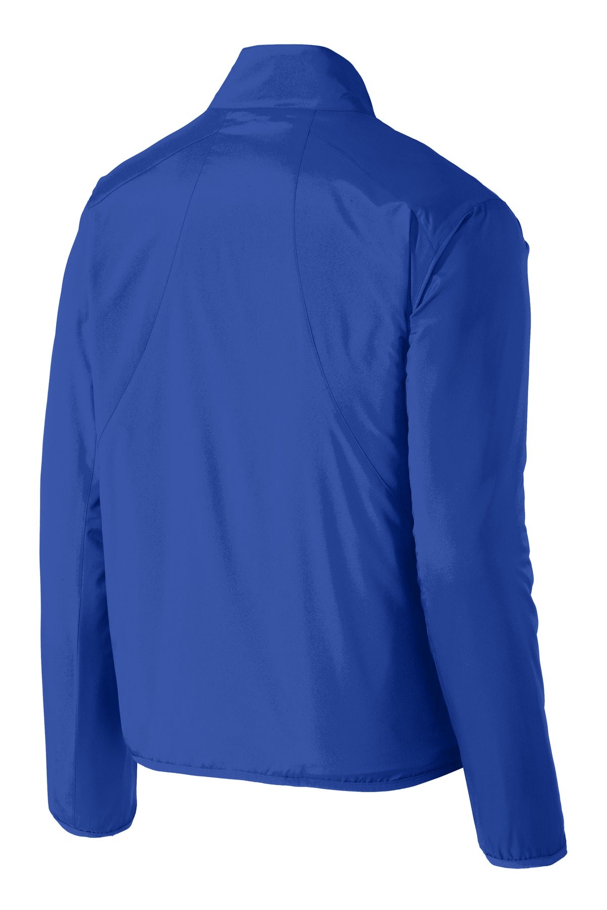 Rear View of True Royal Port Authority Zephyr 1/2-Zip Pullover. J343 plain