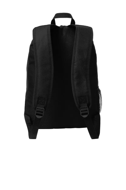 Rear View of True Royal/Blk Port Authority Circuit Backpack. BG217 plain