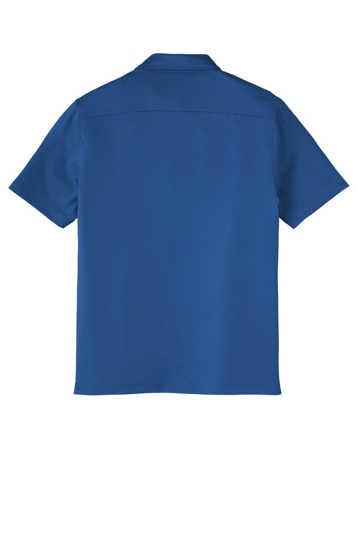 Rear View of TrueBlue Port Authority City Stretch Polo K682 plain