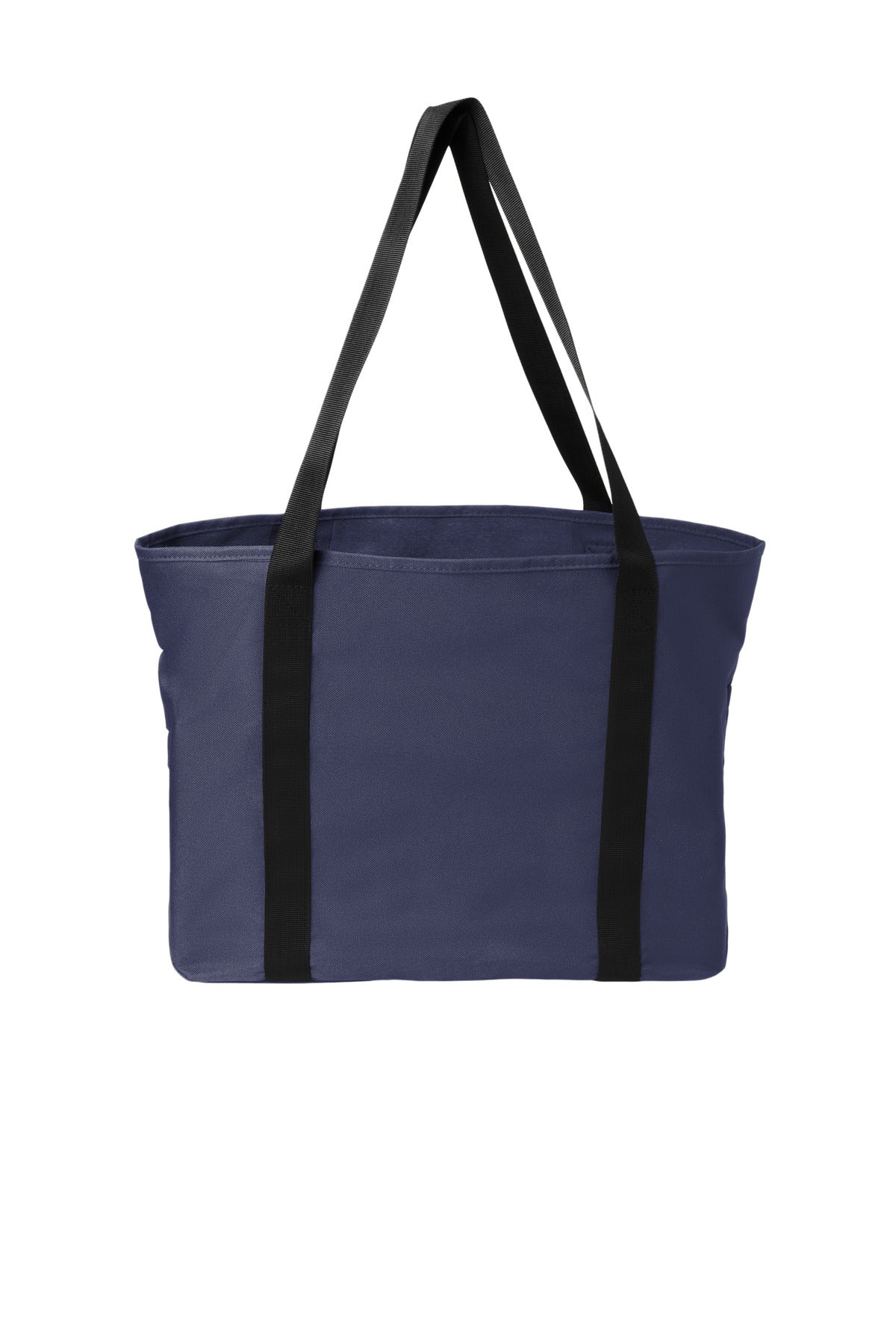 Rear View of TrueNavy Port Authority C-FREE Recycled Tote BG470 plain