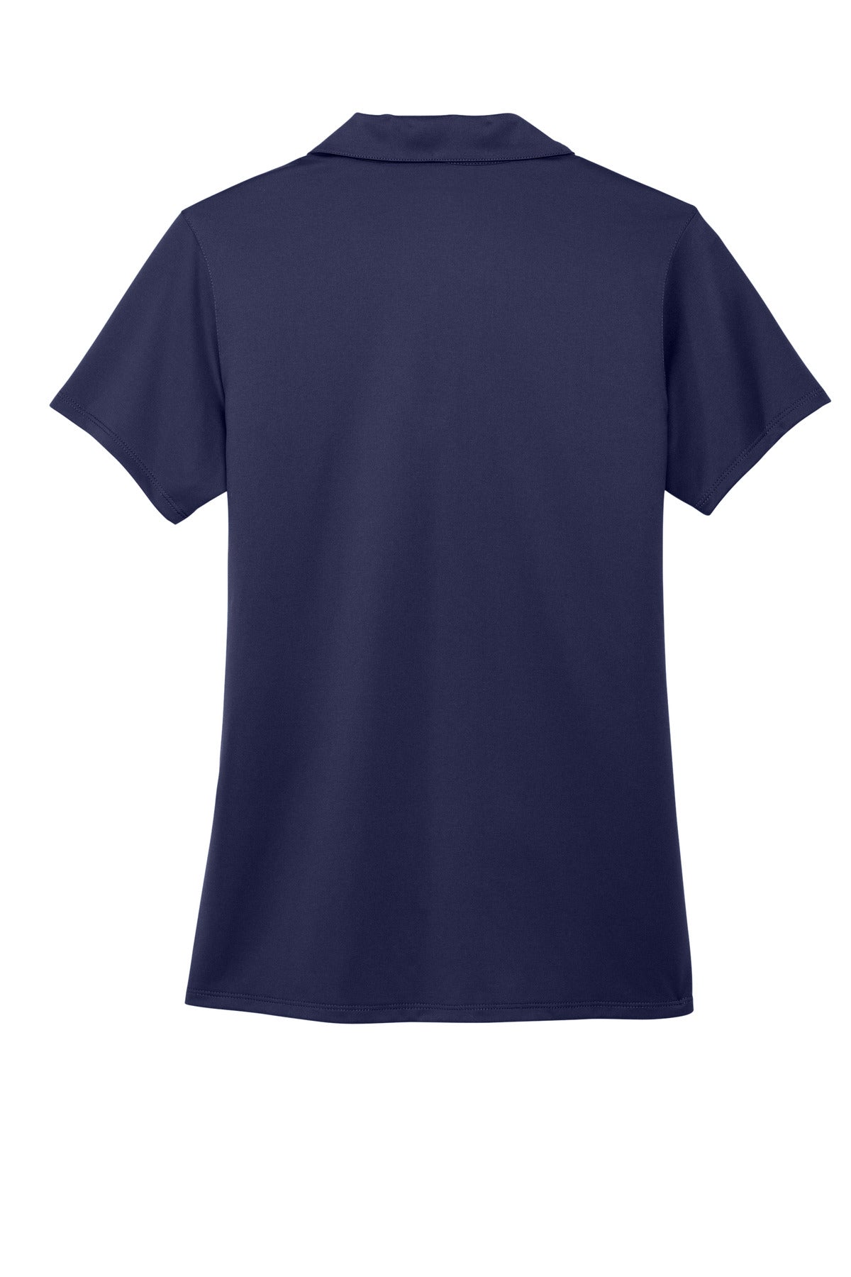 Rear View of TrueNavy Port Authority Women's Performance Staff Polo LK398 plain