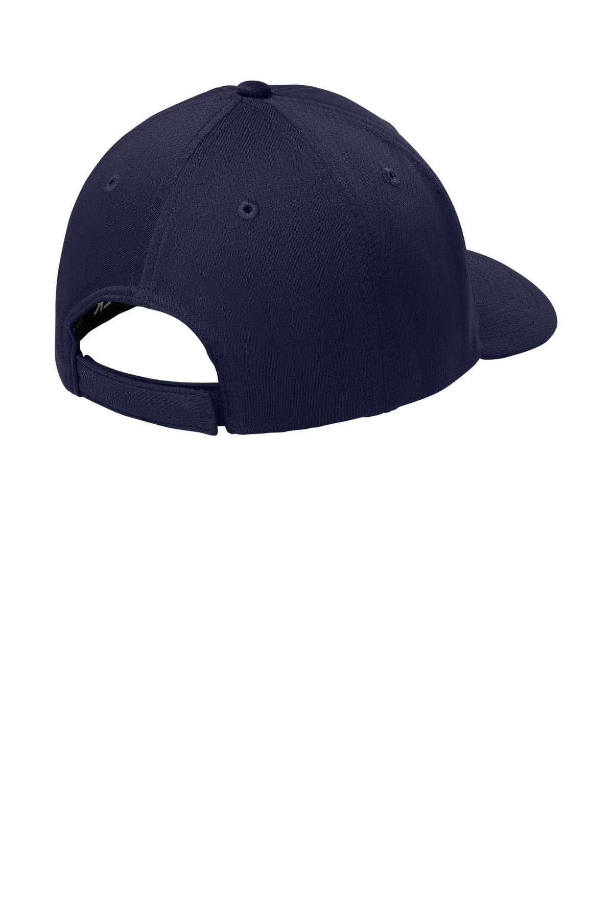 Rear View of TrueNavy Sport-Tek Impact Mesh Stretch-Tek Adjustable Cap STC71 plain
