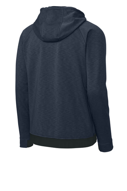 Rear View of TrueNavy Sport-Tek PosiCharge Strive Hooded Pullover ST571 plain