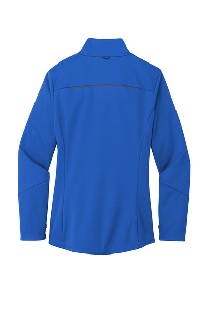 Rear View of TrueRoyal Port Authority Women's Collective Tech Soft Shell Jacket L921 plain