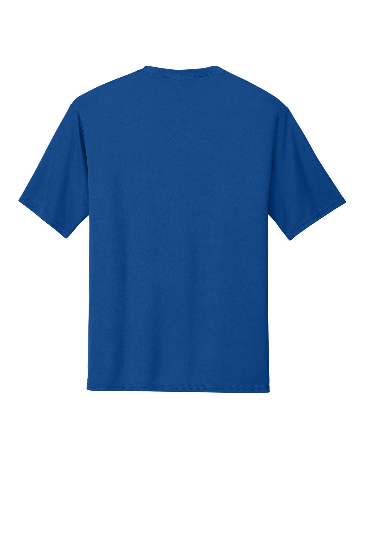 Rear View of TrueRoyal Port & Co Performance Tee. PC380 plain