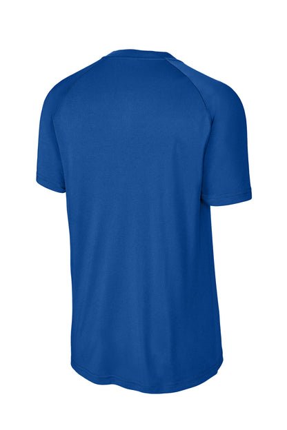 Rear View of TrueRoyal Sport-Tek PosiCharge Competitor 2-Button Henley ST359 plain