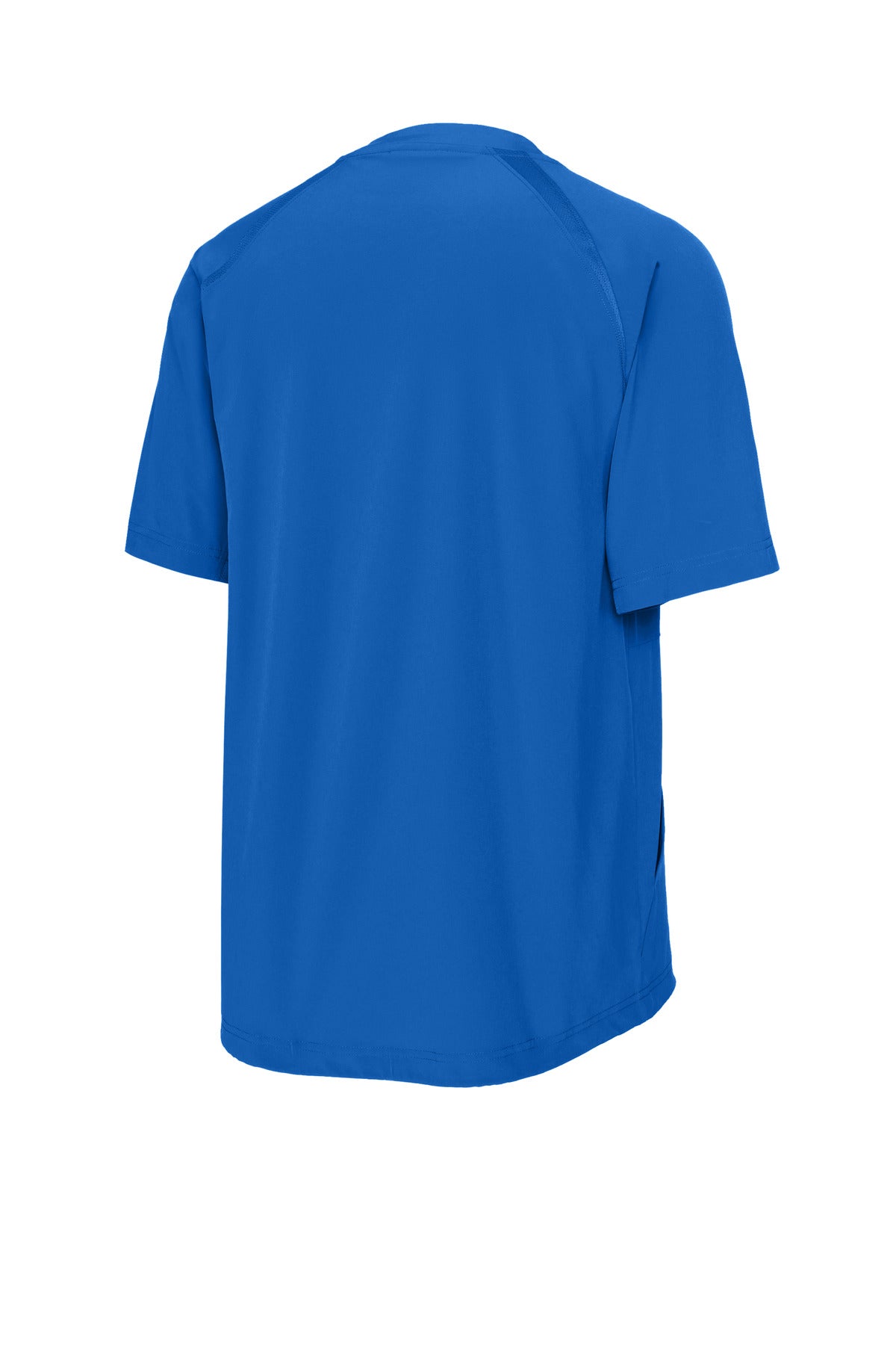 Rear View of TrueRoyal Sport-Tek Repeat 1/2-Zip Short Sleeve Jacket JST489 plain