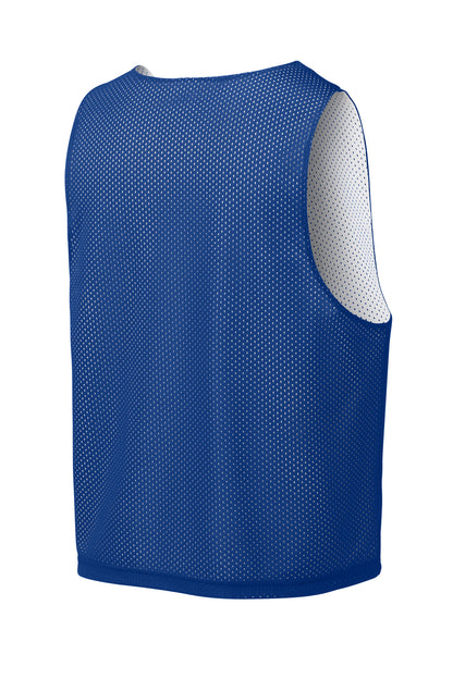 Rear View of TRy/White Sport-Tek Lacrosse Reversible Pinnie ST512 plain