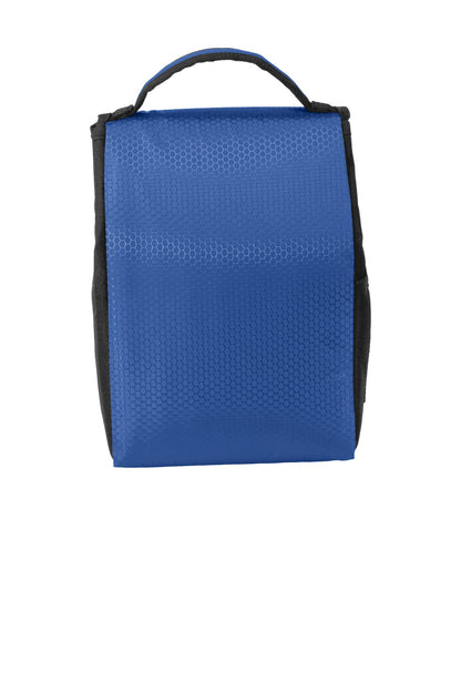 Rear View of Twilight Bl/Bk Port Authority Lunch Bag Cooler. BG500 plain