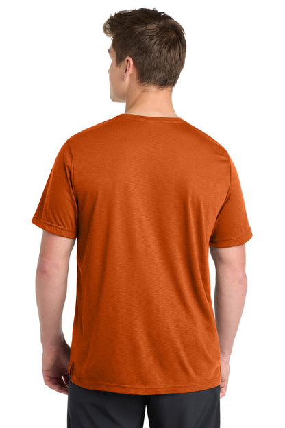 Rear View of TxOrange Sport-Tek PosiCharge Strive Tee. ST430 plain