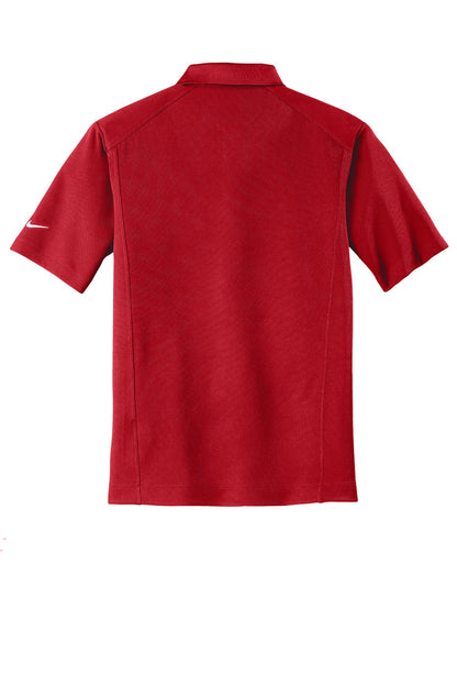 Rear View of Varsity Red Nike Dri-FIT Classic Polo. 267020 plain