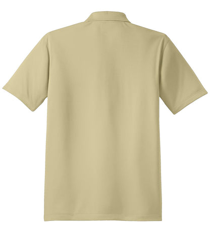 Rear View of Vegas Gold Sport-Tek Micropique Sport-Wick Polo. ST650 plain