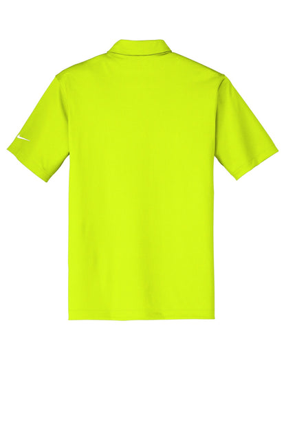 Rear View of Volt Nike Dri-FIT Vertical Mesh Polo. 637167 plain