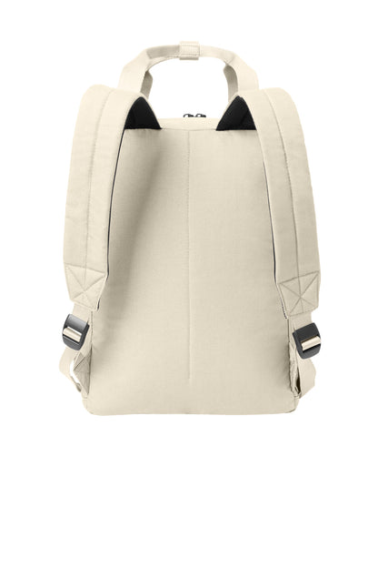 Rear View of WarmQuartz Mercer+Mettle Claremont Handled Backpack MMB211 plain