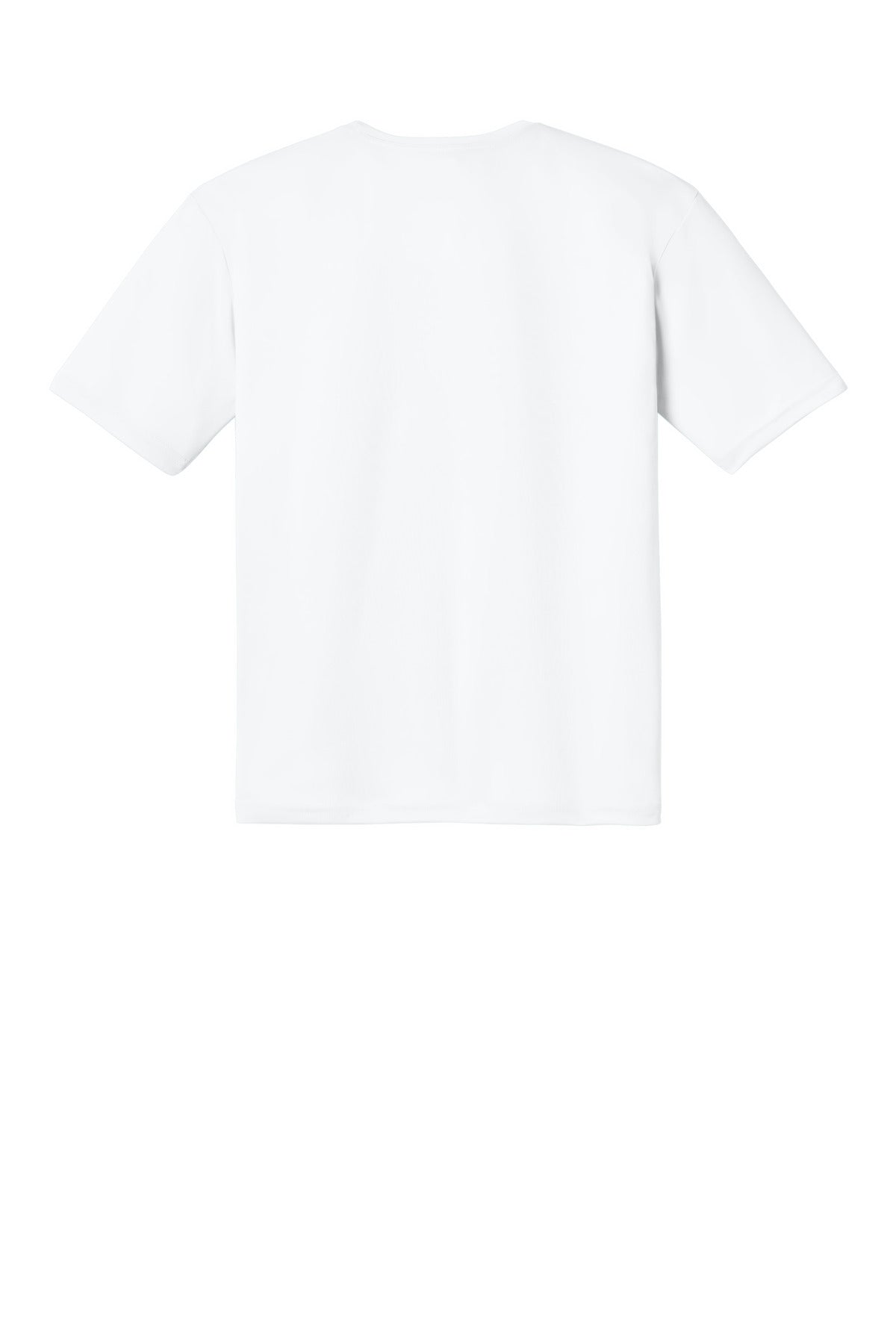 Rear View of White A4 Cooling Performance Short Sleeve Tee A4N3142 plain