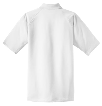 Rear View of White CornerStone - Select Snag-Proof Tactical Polo. CS410 plain