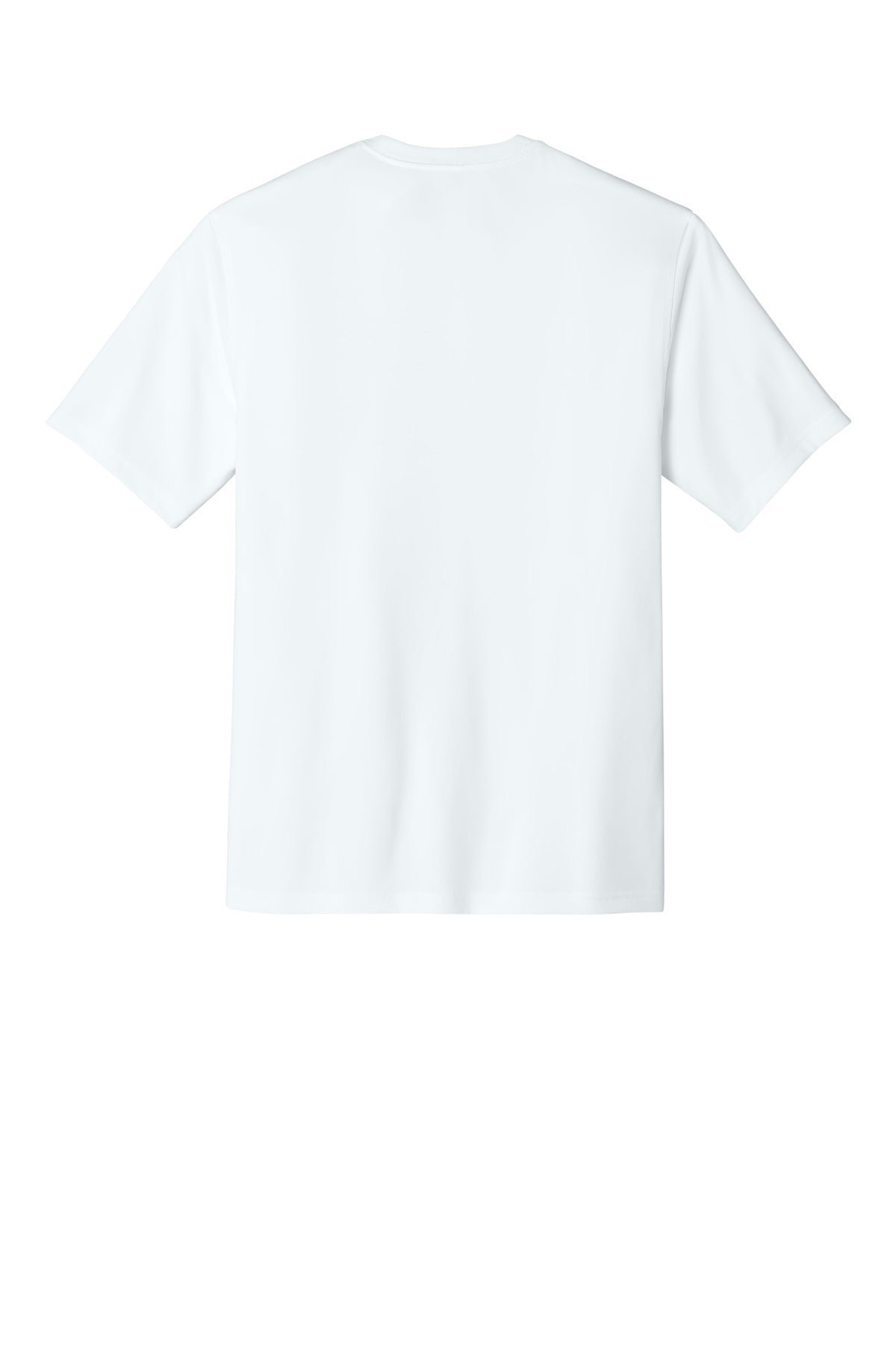 Rear View of White CornerStone Workwear Pro Short Sleeve Tee CS440 plain