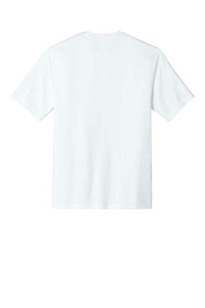 Rear View of White CornerStone Workwear Pro Short Sleeve Tee CS440 plain
