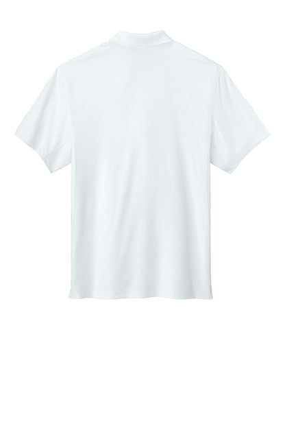 Rear View of White CornerStone Workwear Pro Tactical Polo CS452 plain