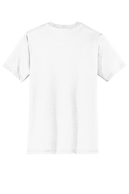 Rear View of White District Very Important Tee . DT6000 plain