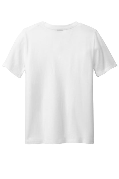 Rear View of White District Youth Perfect Blend CVC Tee DT108Y plain