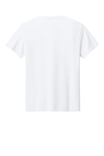 Rear View of White Jerzees Premium Blend Ring Spun T-Shirt 560M plain