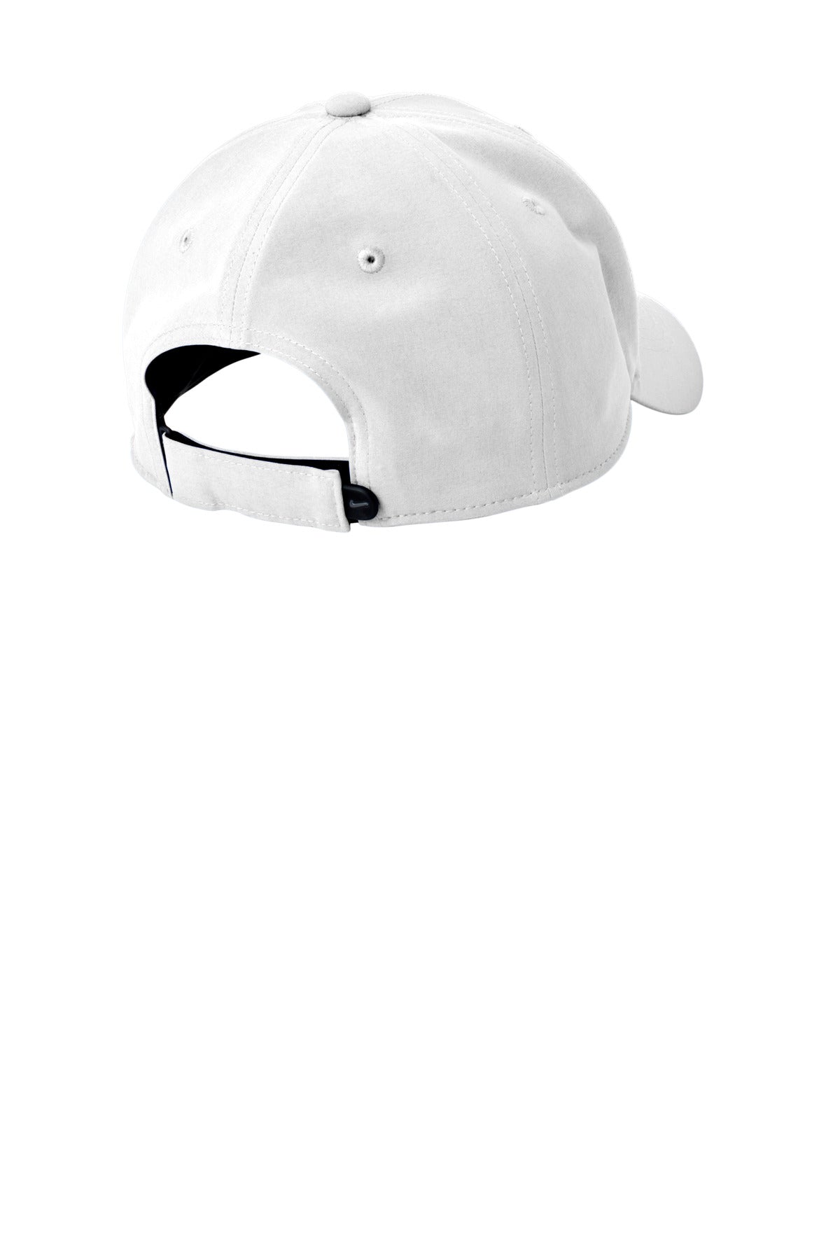 Rear View of White Nike Dri-FIT Legacy Cap NKFB6447 plain