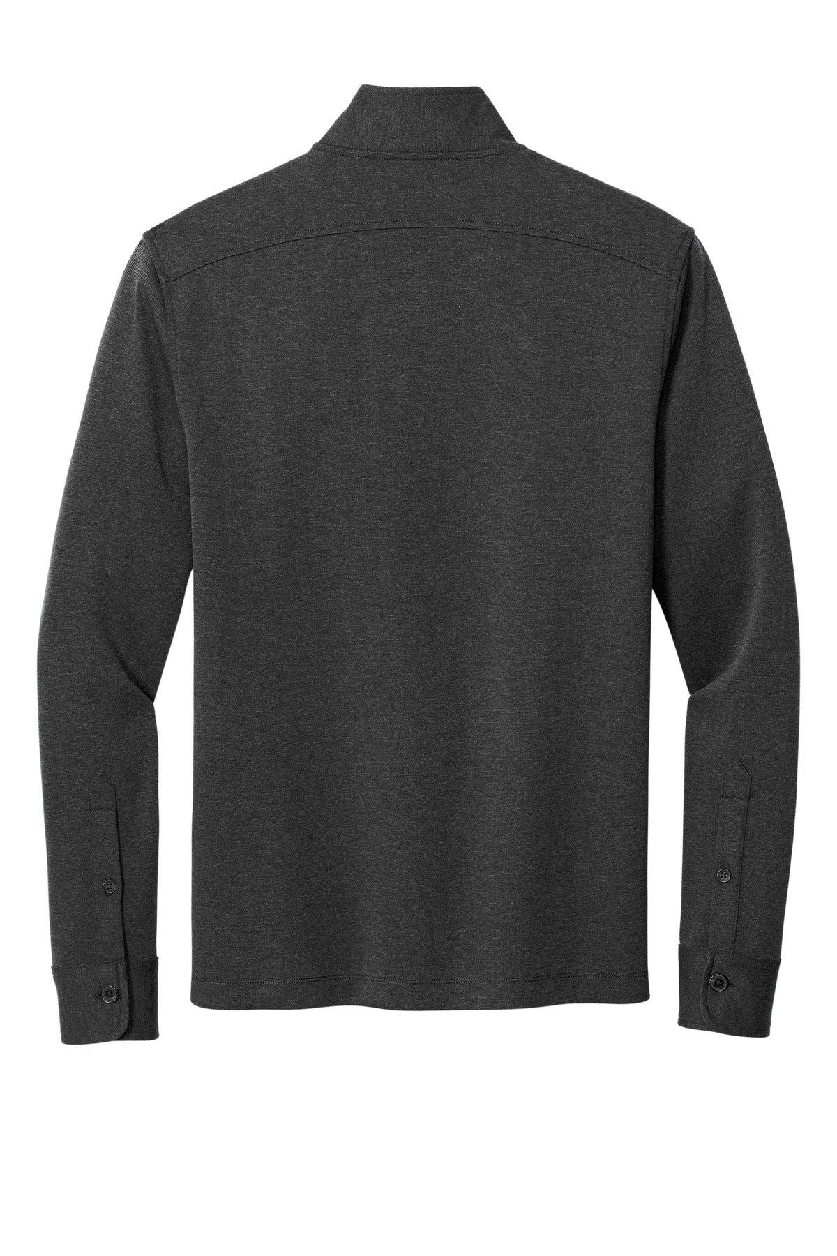 Rear View of WindsorGyH Brooks Brothers Mid-Layer Stretch 1/2-Button BB18202 plain