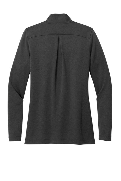 Rear View of WindsorGyH Brooks Brothers Women's Mid-Layer Stretch 1/2-Button BB18203 plain