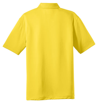 Rear View of Yellow CornerStone - Select Snag-Proof Polo. CS412 plain