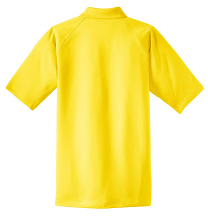 Rear View of Yellow CornerStone - Select Snag-Proof Tactical Polo. CS410 plain