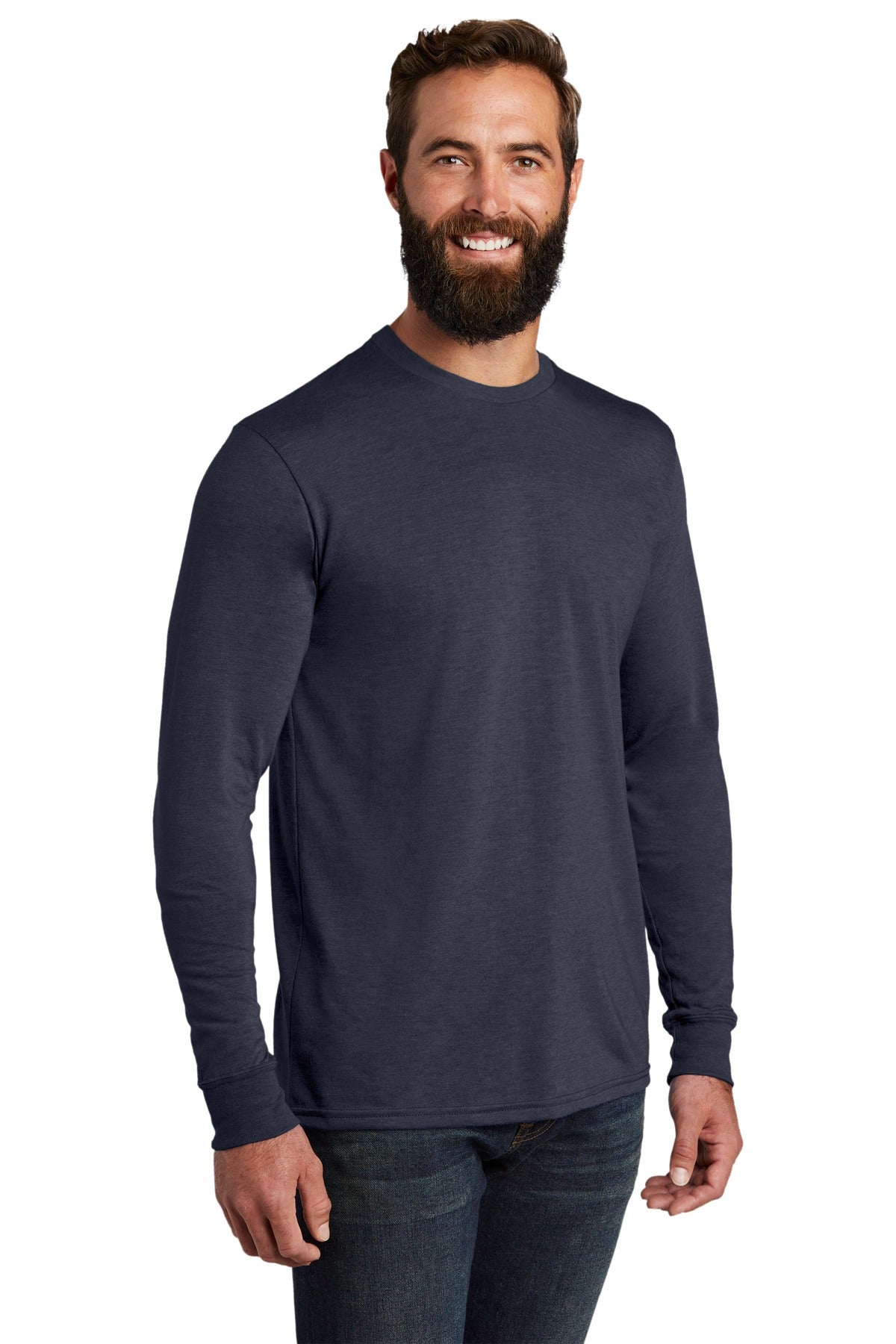 Rebel Blue Allmade Unisex Tri-Blend Long Sleeve Tee AL6004 plain