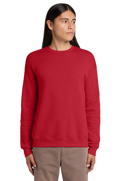 Red BELLA+CANVAS Unisex Sponge Fleece Drop Shoulder Sweatshirt. BC3945