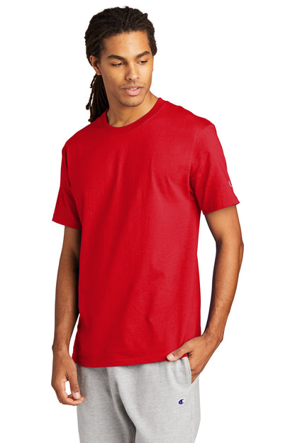 Red Champion Heritage 6-Oz. Jersey Tee T425 plain