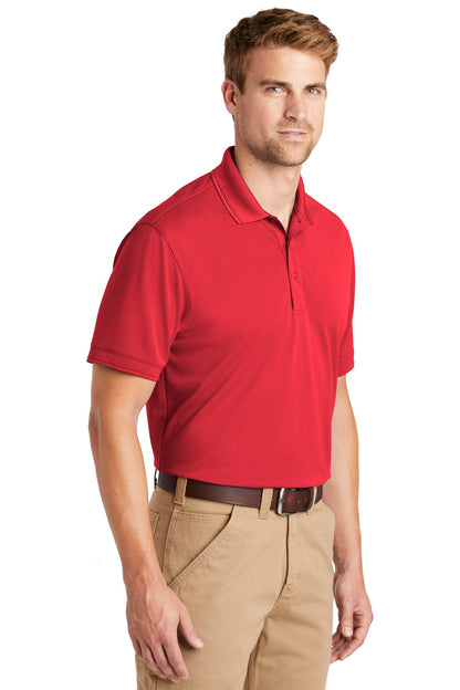 Red CornerStone Industrial Snag-Proof Pique Polo. CS4020 plain