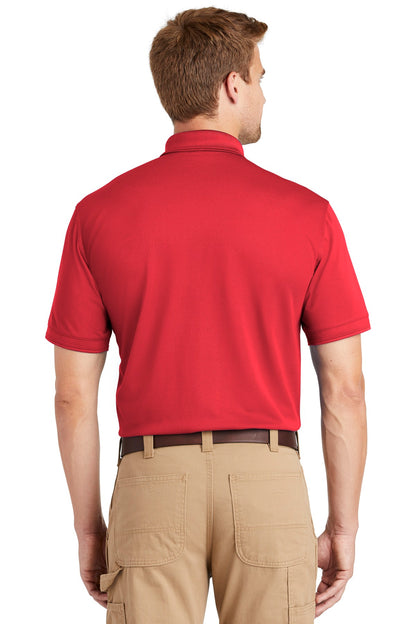 Red CornerStone Industrial Snag-Proof Pique Polo. CS4020 plain