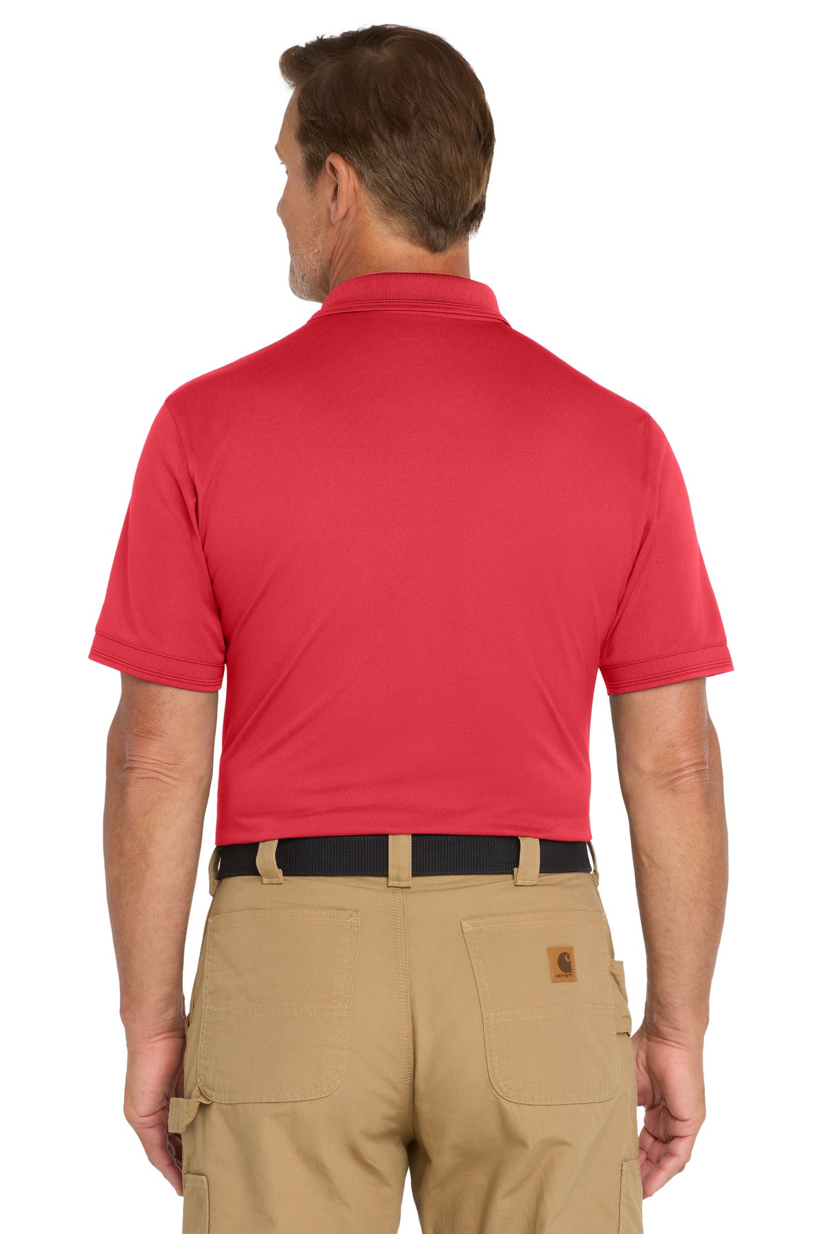 Red CornerStone Industrial Snag-Proof Pique Polo. CS4020 plain